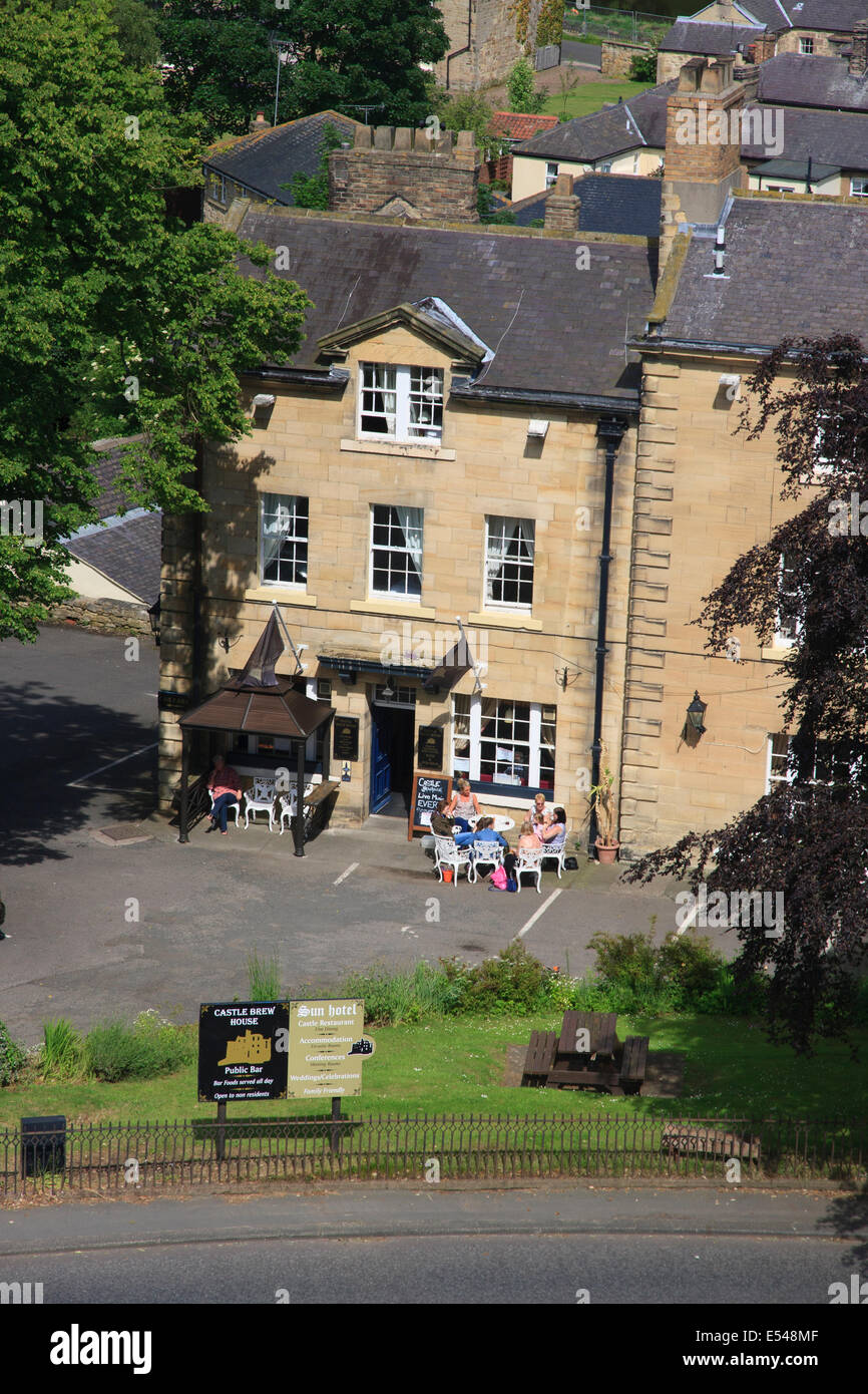 Castello Brew House Warkworth Northumberland REGNO UNITO Foto Stock