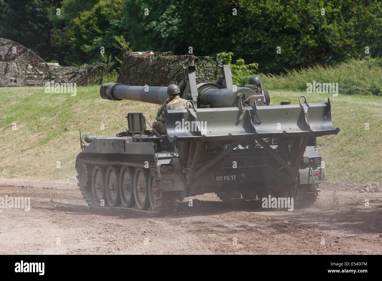 M110A1 semoventi - Pistola Bovington Foto Stock