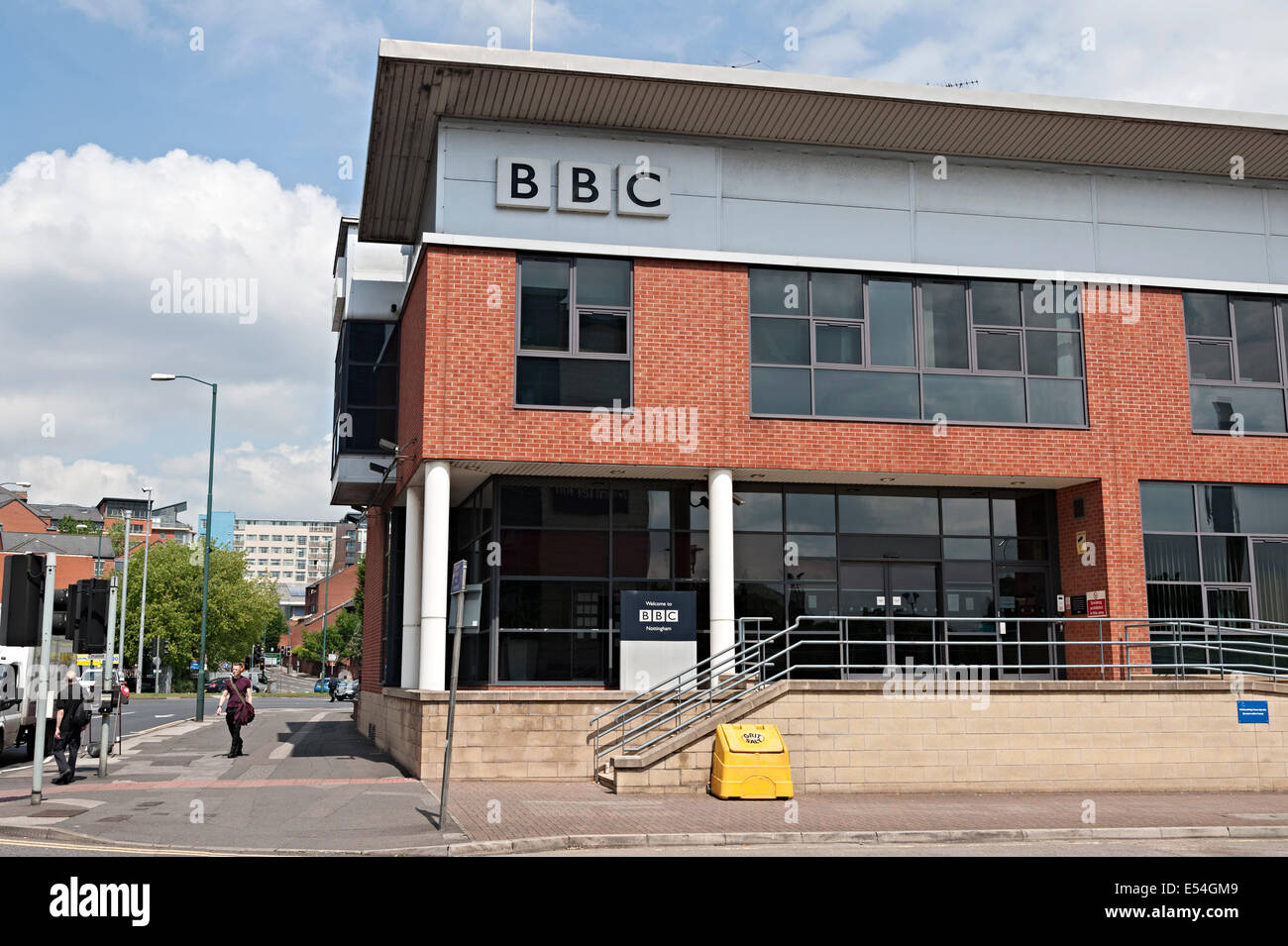 Bbc Nottingham segno Foto Stock