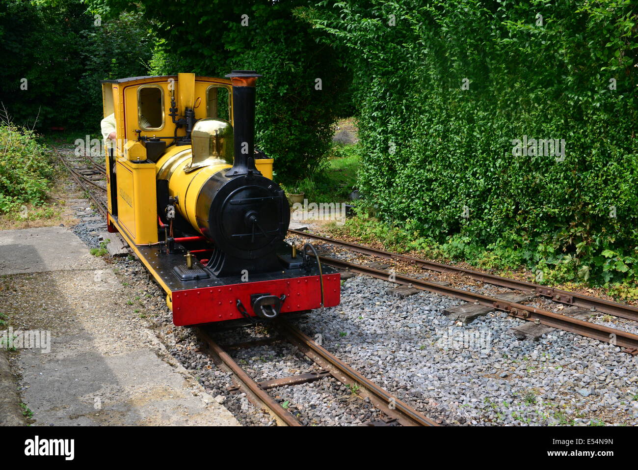 Un motore a vapore a Amberley Chalk pit-museo. Foto Stock