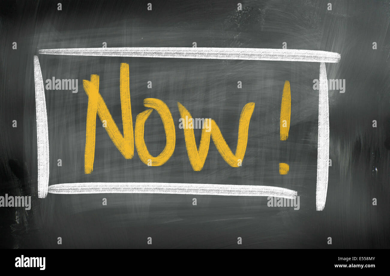 Ora il concetto Foto Stock