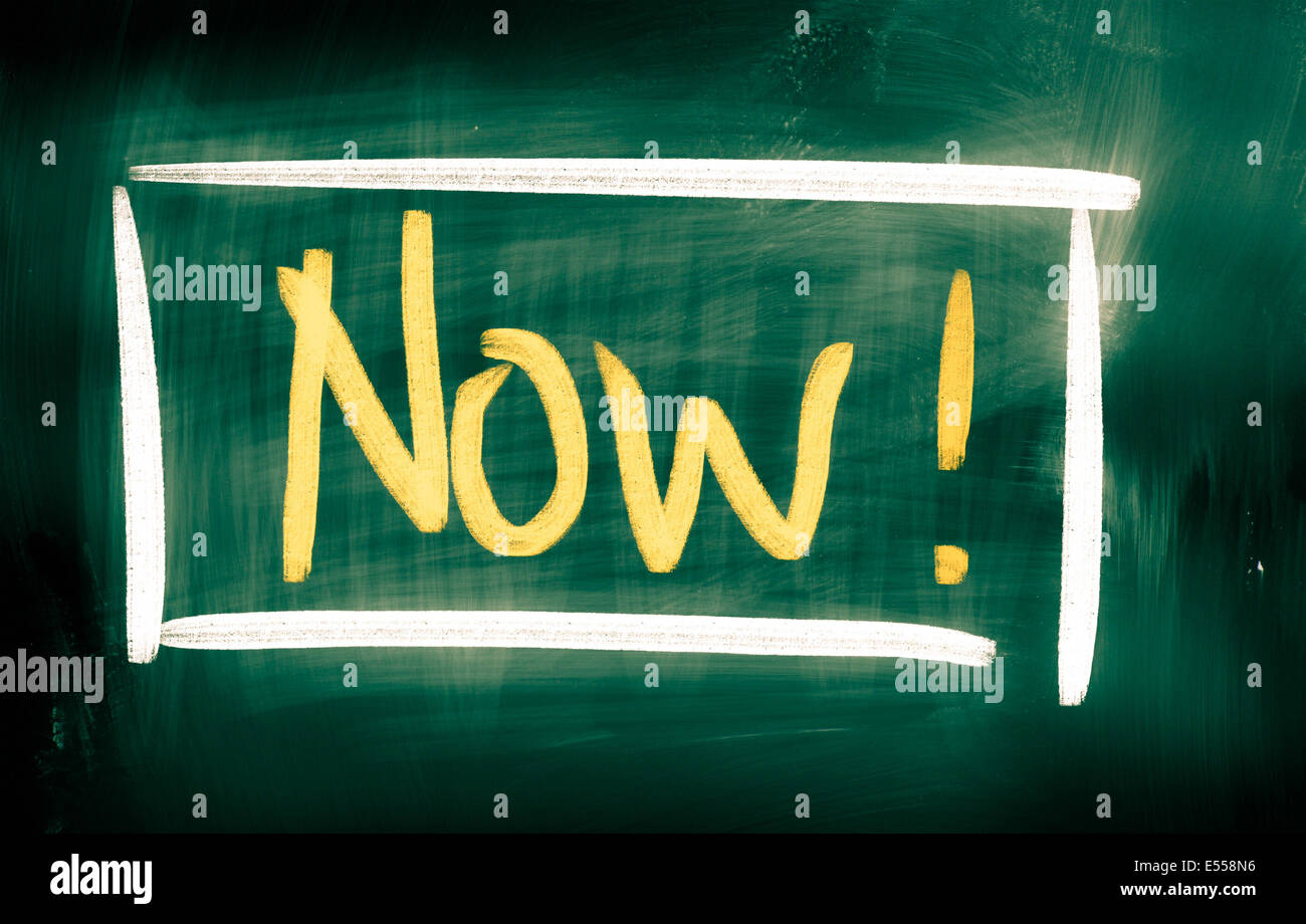 Ora il concetto Foto Stock