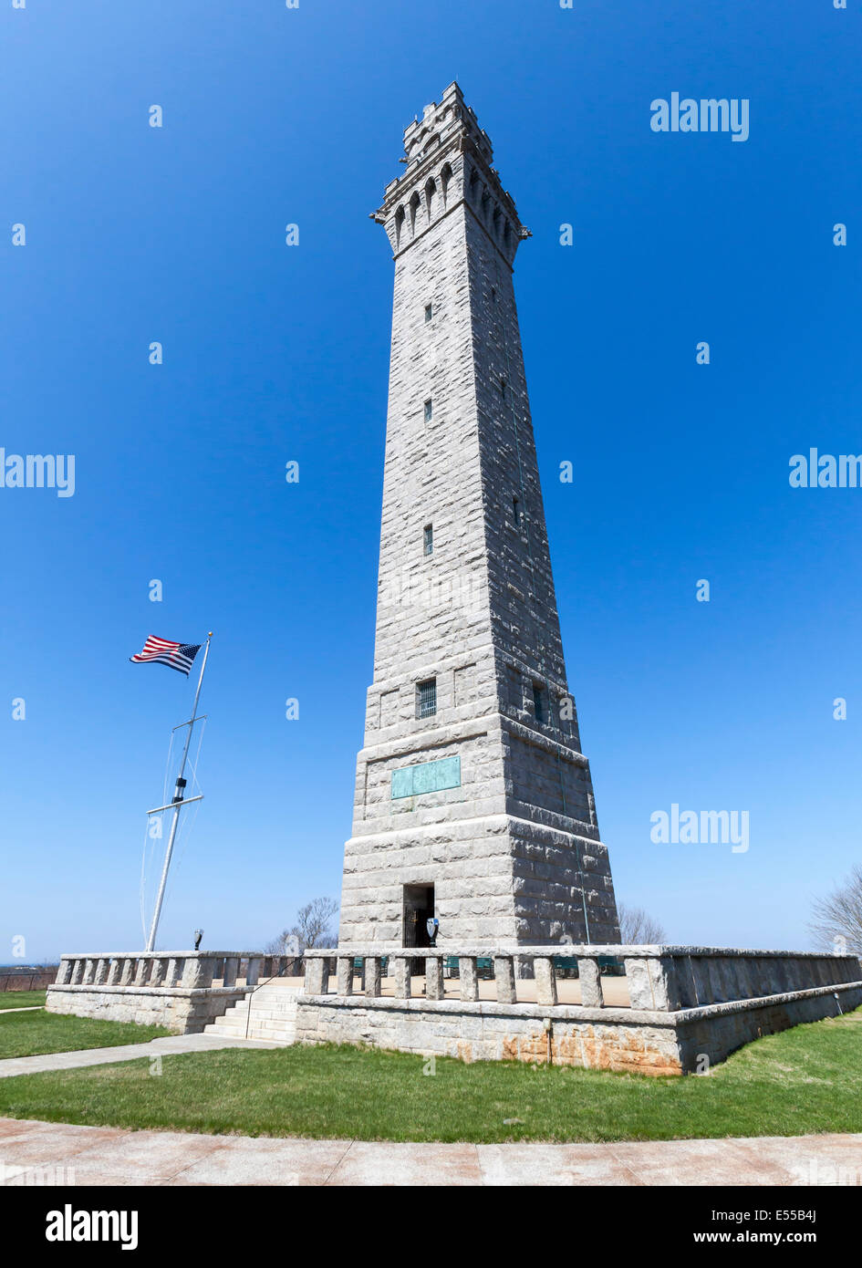 Il pellegrino Monumento a Provincetown in Massachusetts. Foto Stock