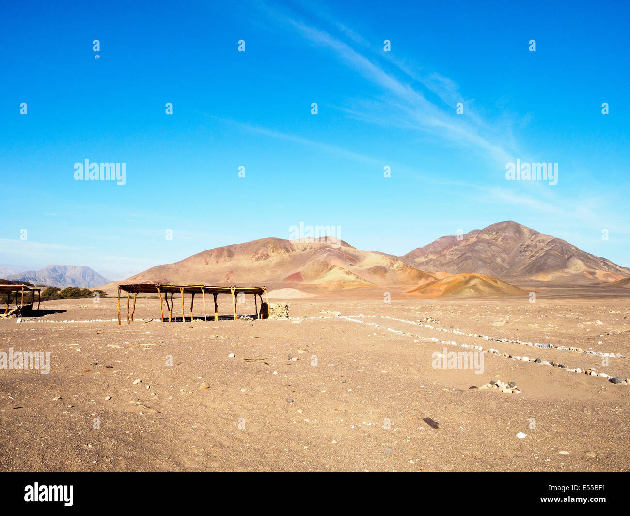 Il cimitero di Chauchilla - Nazca, Perù Foto Stock