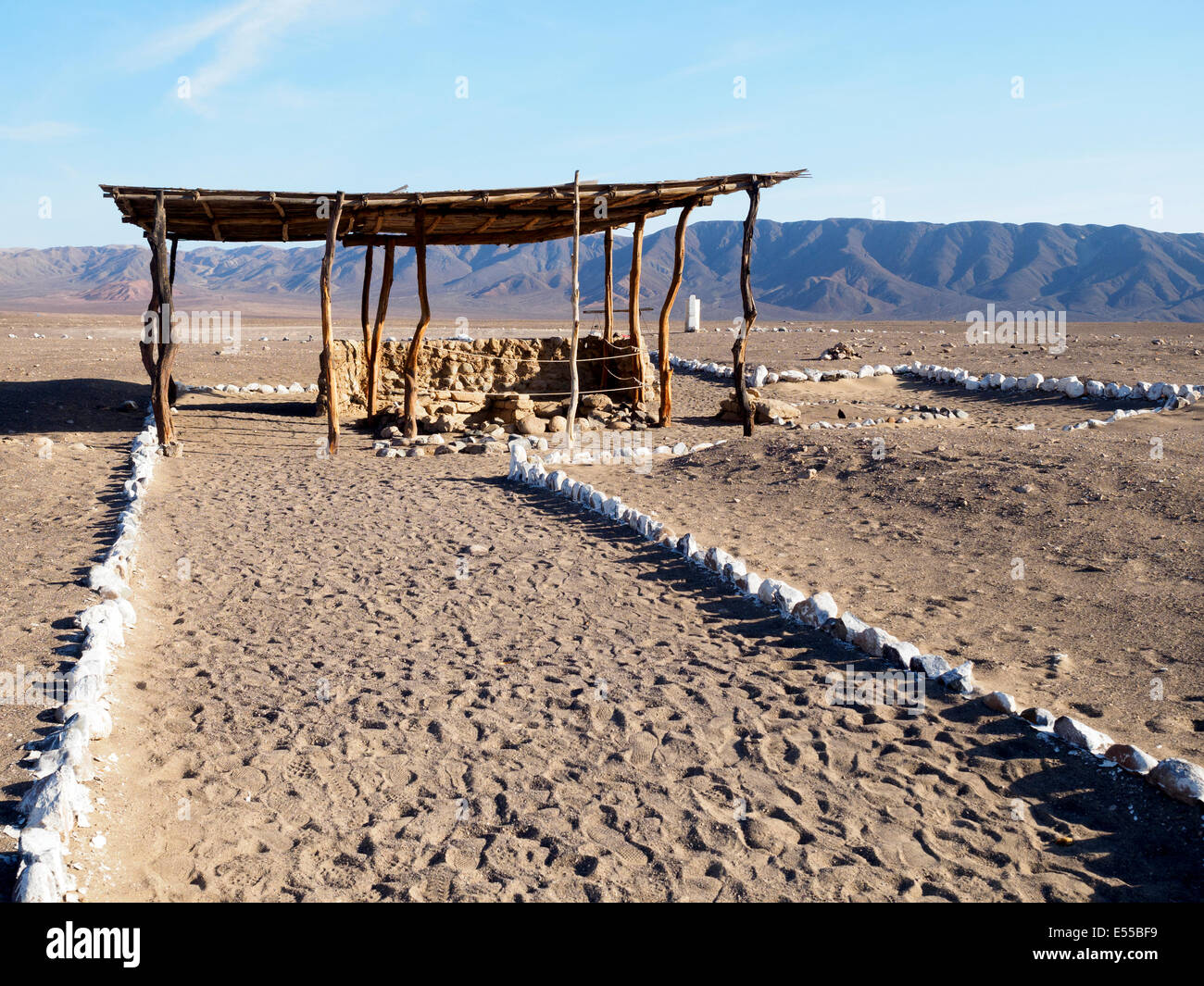 Il cimitero di Chauchilla - Nazca, Perù Foto Stock