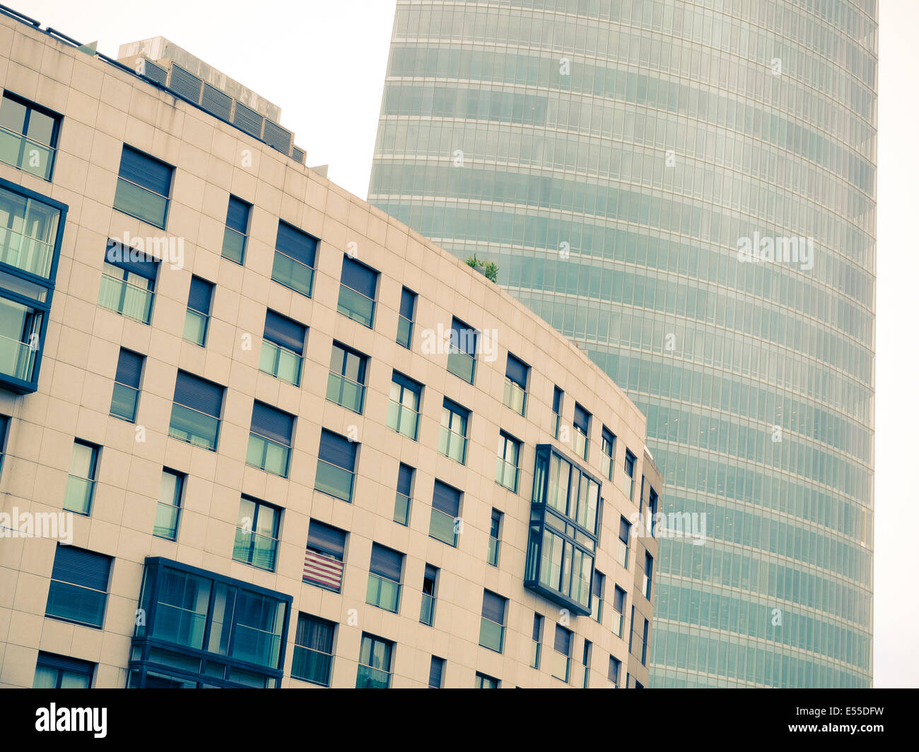 Iberdrola Torre. (Architetto: Cesar Pelli ) Bilbao Biscay. Paesi Baschi, Spagna, Europa. Foto Stock