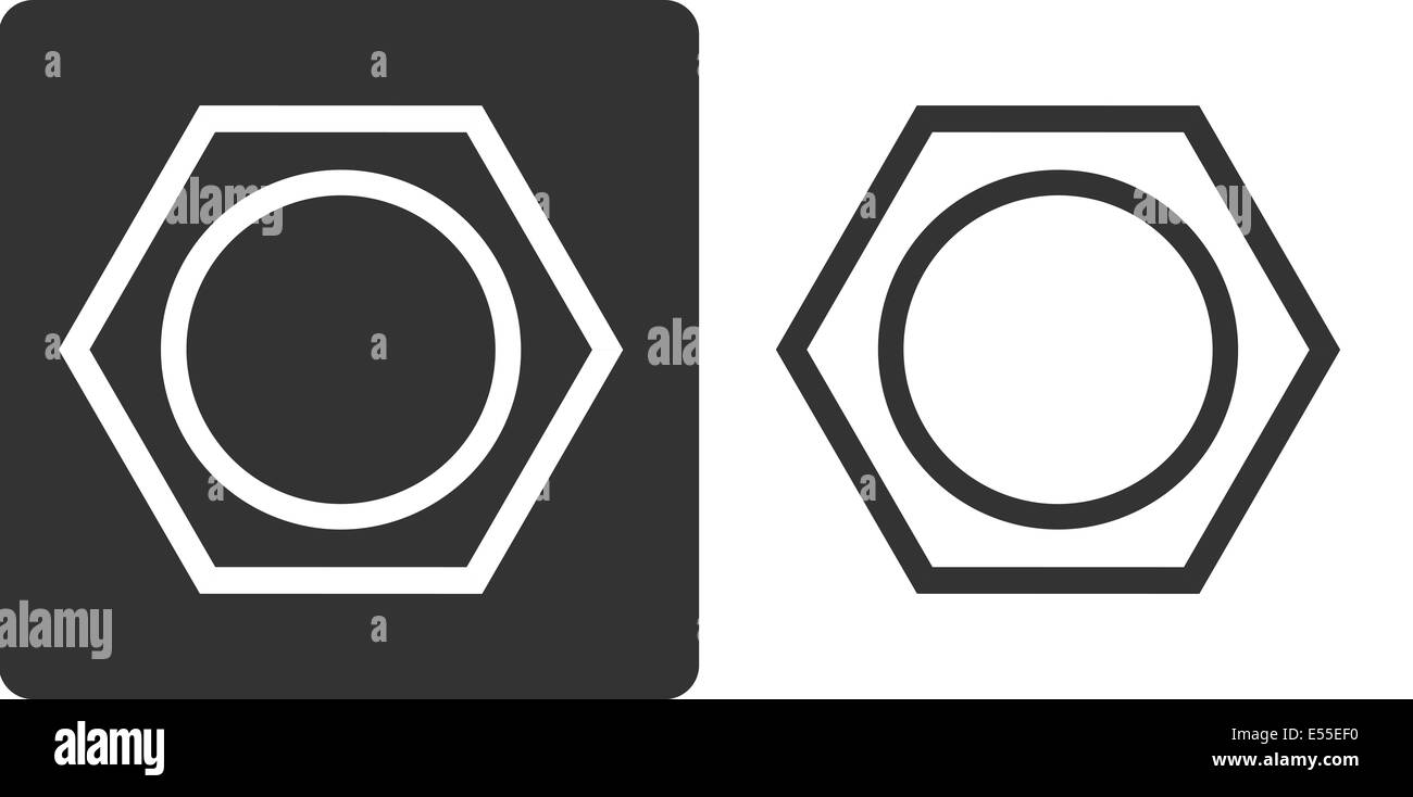 Benzene (C6H6) aromatico molecola di idrocarburo, piatto lo stile dell'icona. Formula di scheletro. Foto Stock