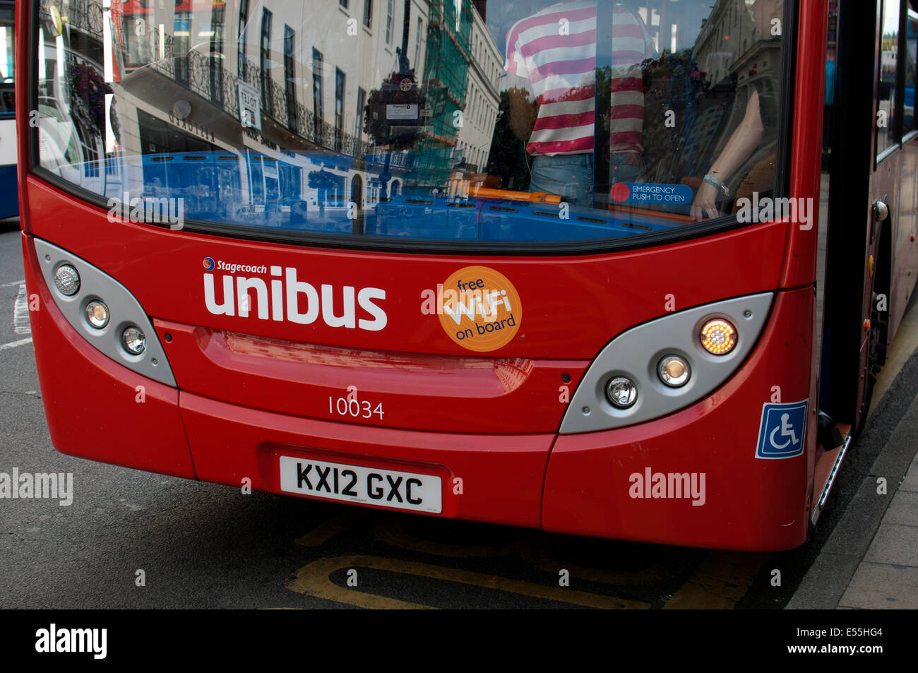 Stagecoach unibus servizio all'Università di Warwick Foto Stock