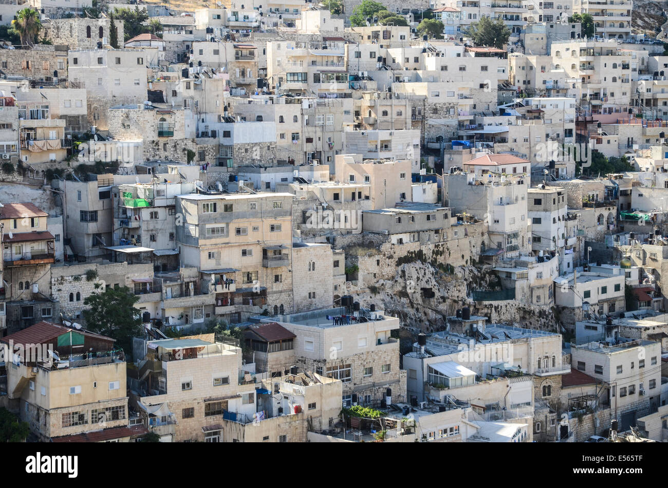 Wadi al-Joz (anche di Wadi Joz, Valle dei noci), è un quartiere arabo a Gerusalemme est, situato in corrispondenza della testa del Kidron Foto Stock