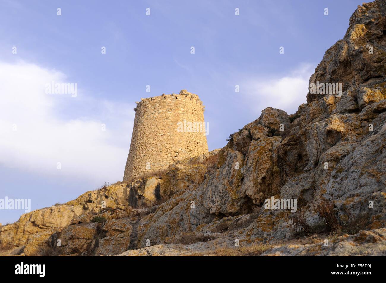 Ile Rousse Balagne Corsica (Francia), torre genovese Foto Stock