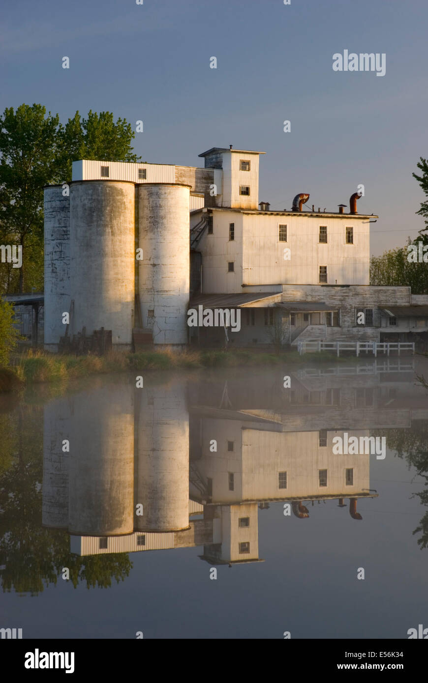 Mulino di Boston (prima del restauro), Thompson è stato Mill Park, Oregon Foto Stock