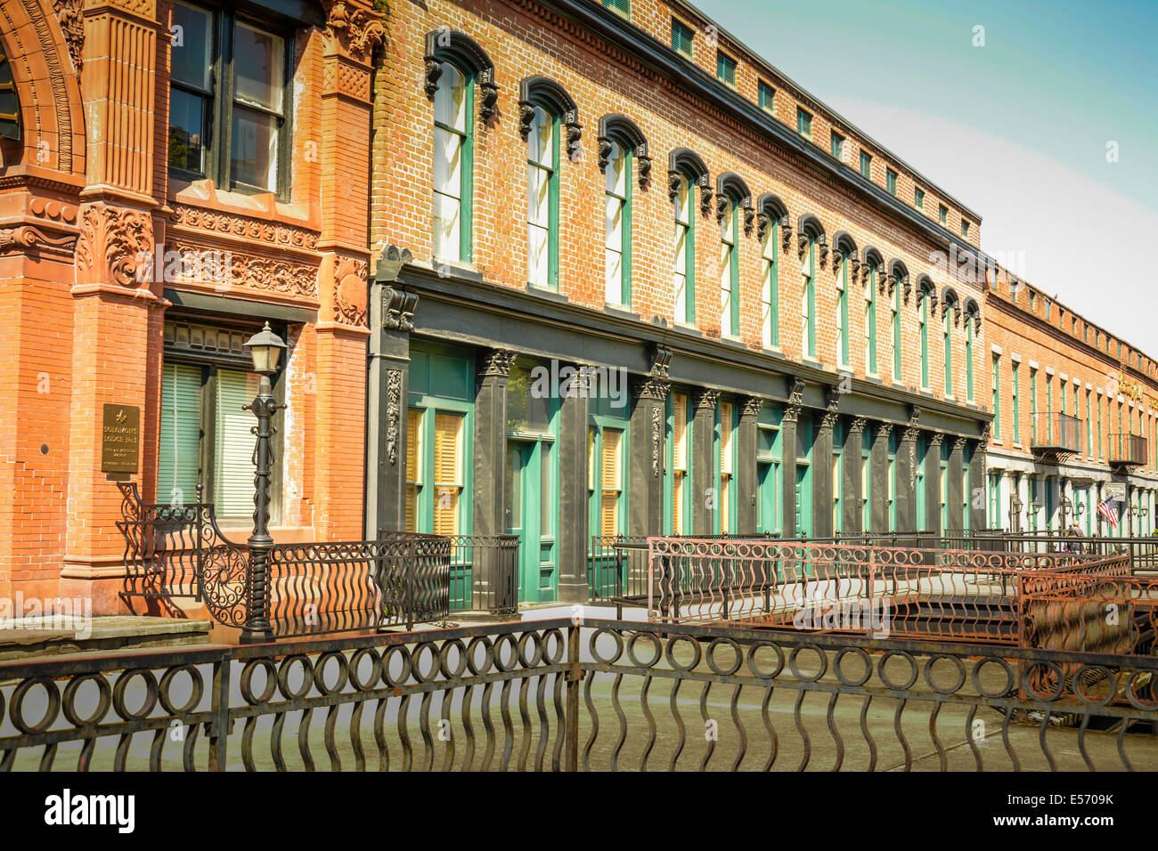 Architettonicamente significativo savana vecchio edificio della Borsa del Cotone di Savannah, GA, Stati Uniti d'America Foto Stock