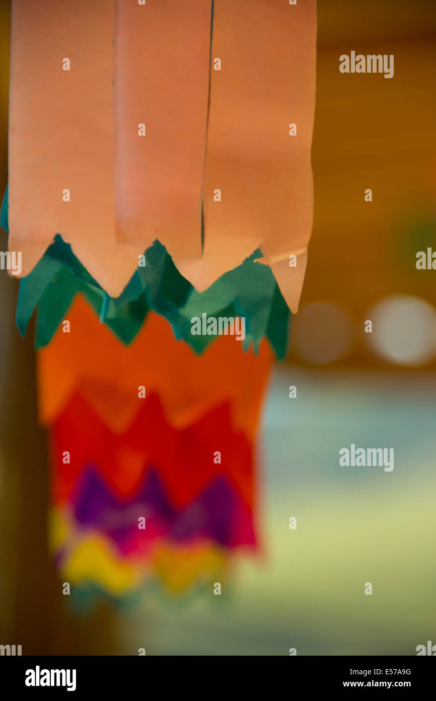 Bandiere colorate per il giugno festa in Brasile Foto Stock