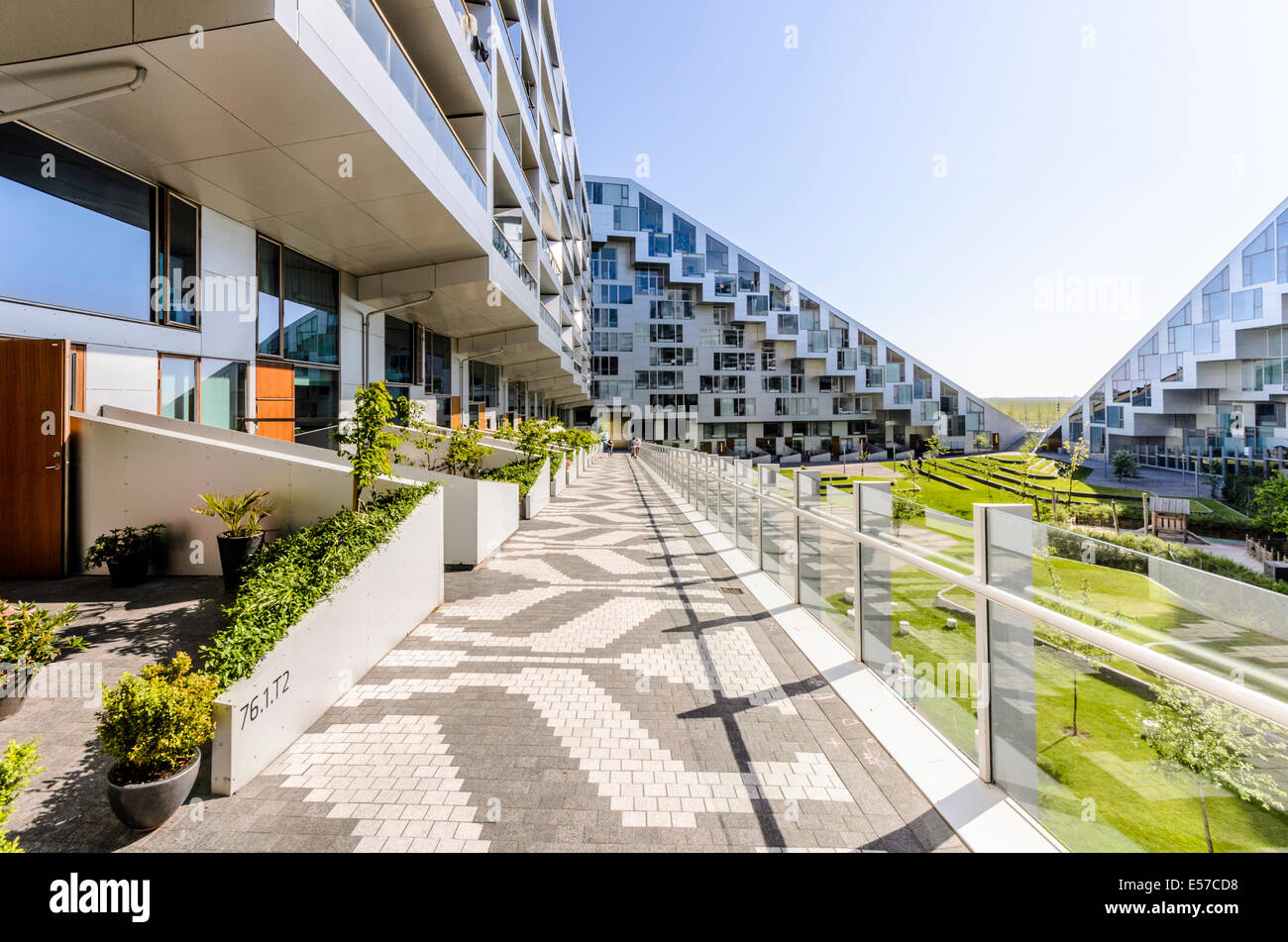 8-Tallet, casa appartamento moderno, Amager, Copenhagen, Danimarca Foto Stock