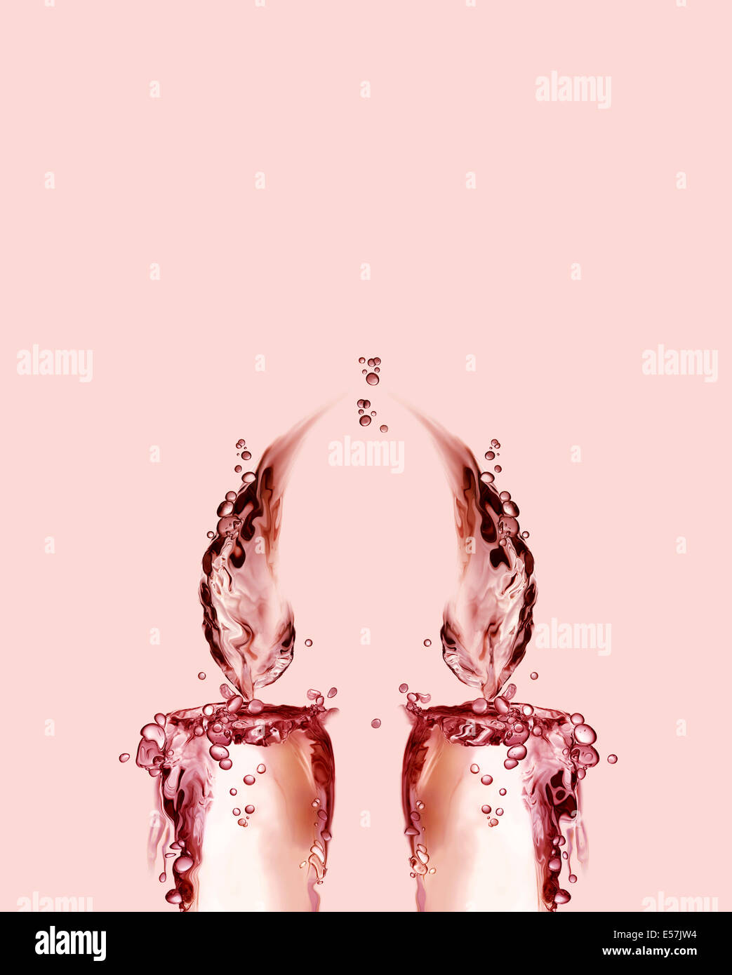 San Valentino candele Foto Stock