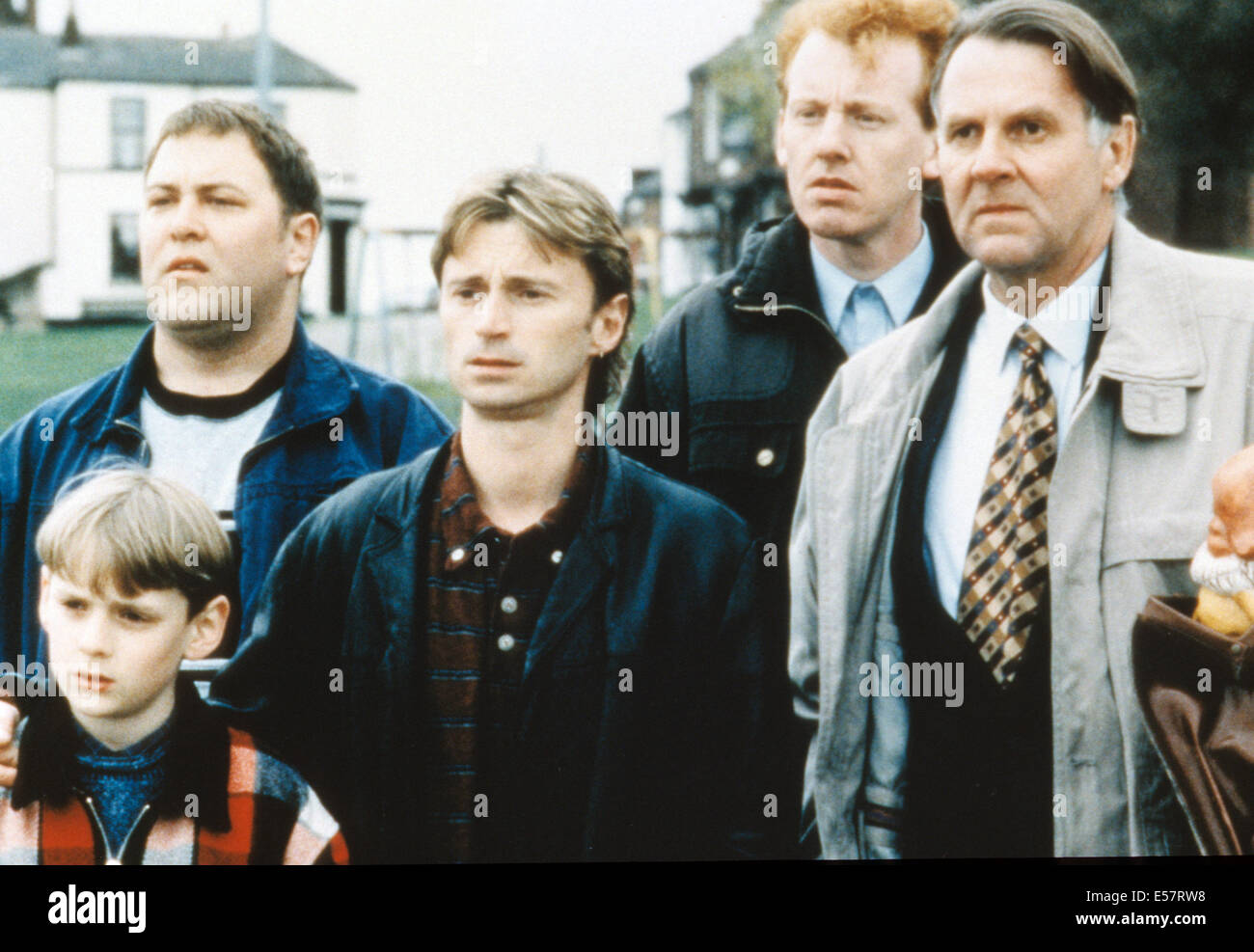 Il Monty pieno 1997 Fox Searchlight film con Robert Carlyle (centrale) come Gaz Foto Stock