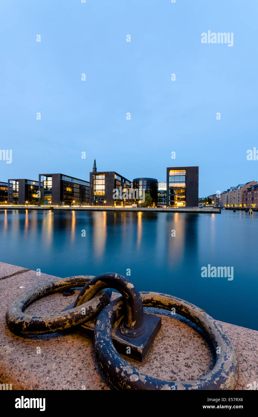 Nordea Bank Headquarters in Christianshavn, Copenhagen, Danimarca Foto Stock