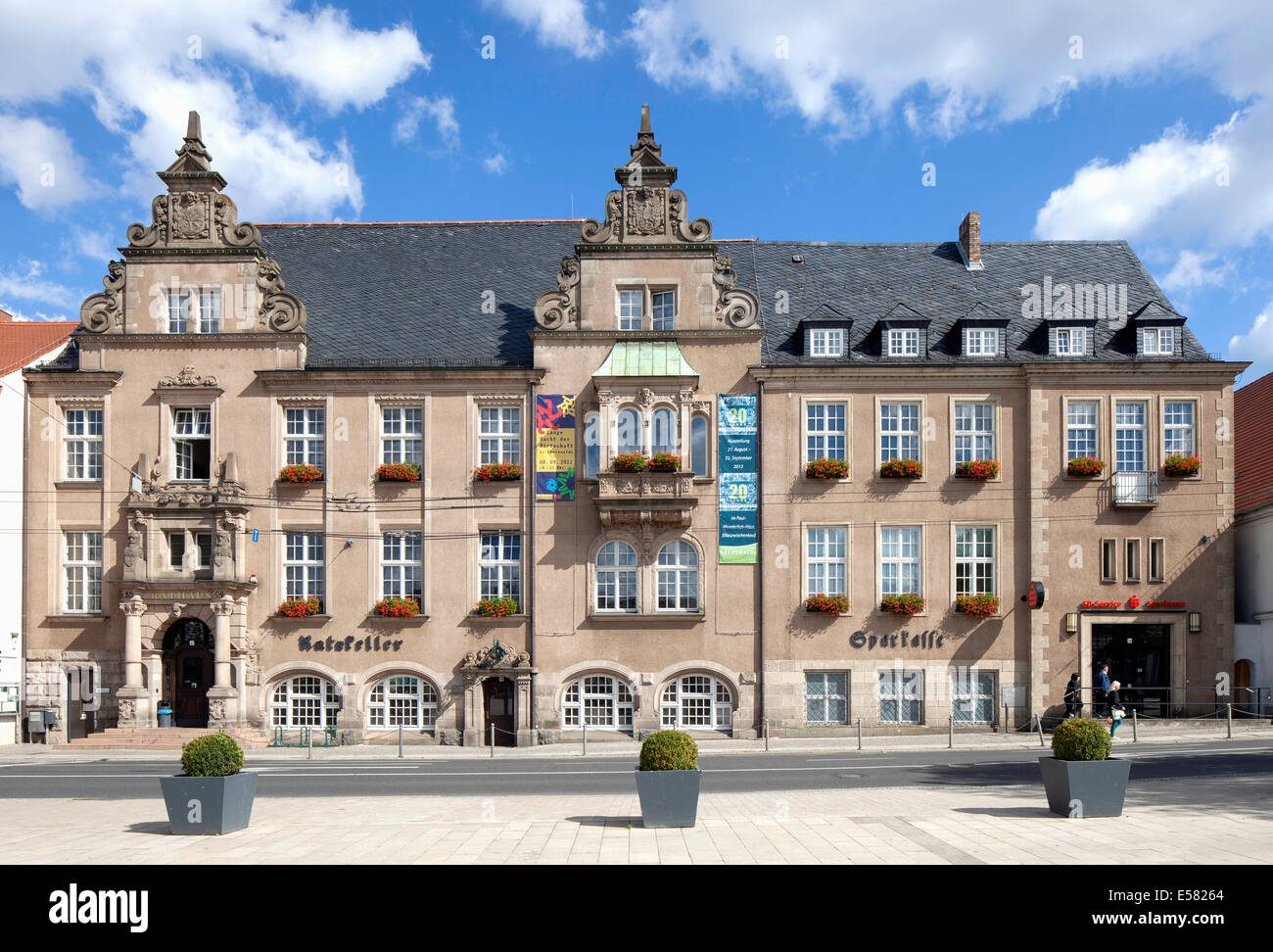 Nuovo Municipio, Eberswalde, Brandeburgo, Germania Foto Stock