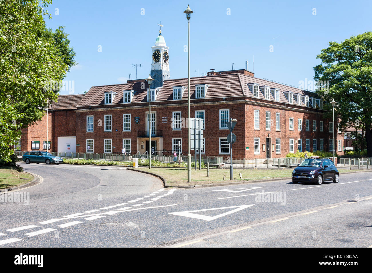 Welwyn Hatfield Borough Uffici Del Consiglio. Welwyn Garden City Hertfordshire, Inghilterra GB, UK. Foto Stock