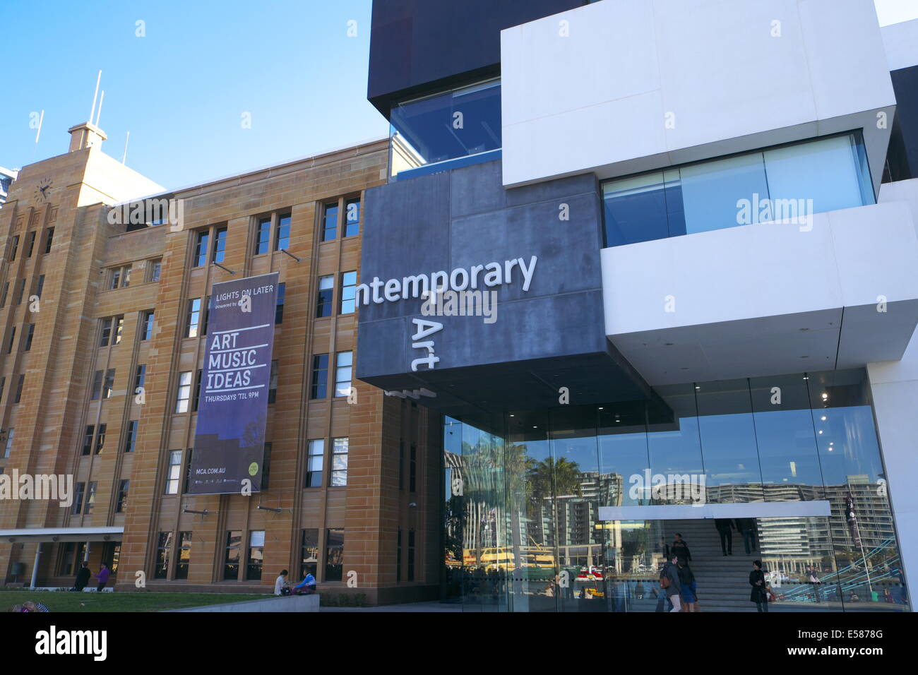 Museum of Contemporary Art Australia con estensione ala Mordant, Circular Quay, Sydney, NSW, Australia Foto Stock