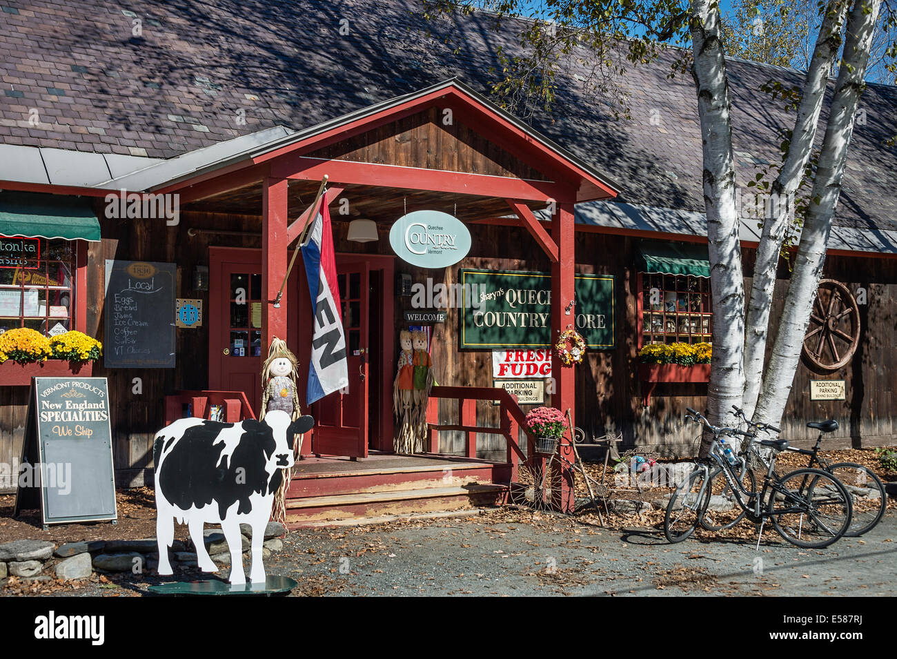 Quechee Paese Store, Quechee, Vermont, USA Foto Stock