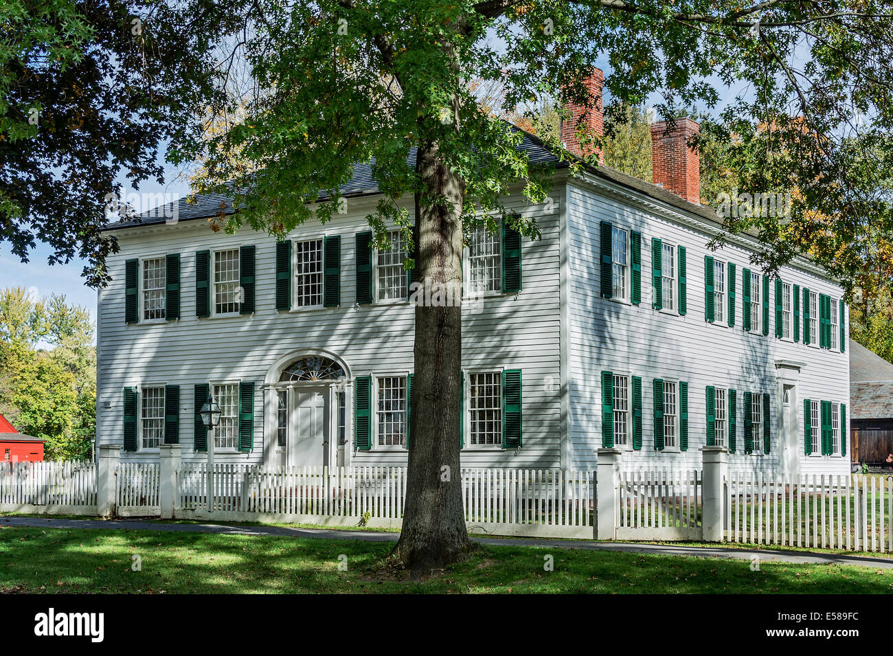 Williams Casa nel centro storico di Deerfield, Massachusetts, STATI UNITI D'AMERICA Foto Stock