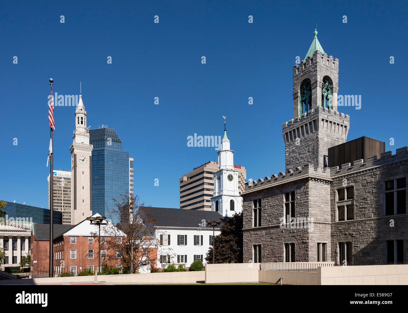 Downtown, Springfield, Massachusetts, STATI UNITI D'AMERICA Foto Stock