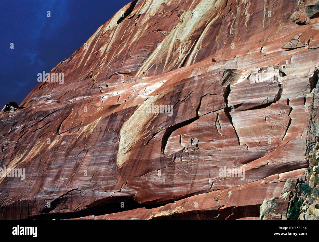 Kayenta formazione,Waterpocket Fold,Capitol Reef National Park nello Utah, Foto Stock