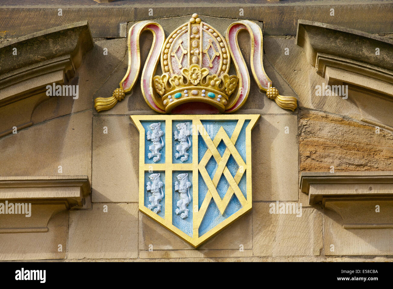 Biblioteca Universitaria, Palazzo Verde, parte del Collegio Universitario di Durham Durham, Regno Unito Foto Stock