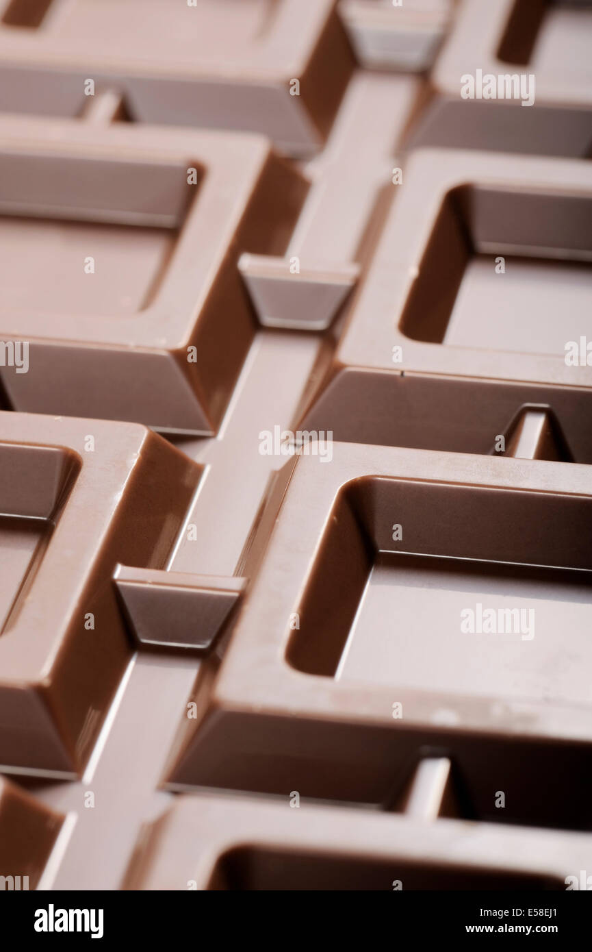 Barra di cioccolato, close up Foto Stock Barra di cioccolato, close up Foto Stock