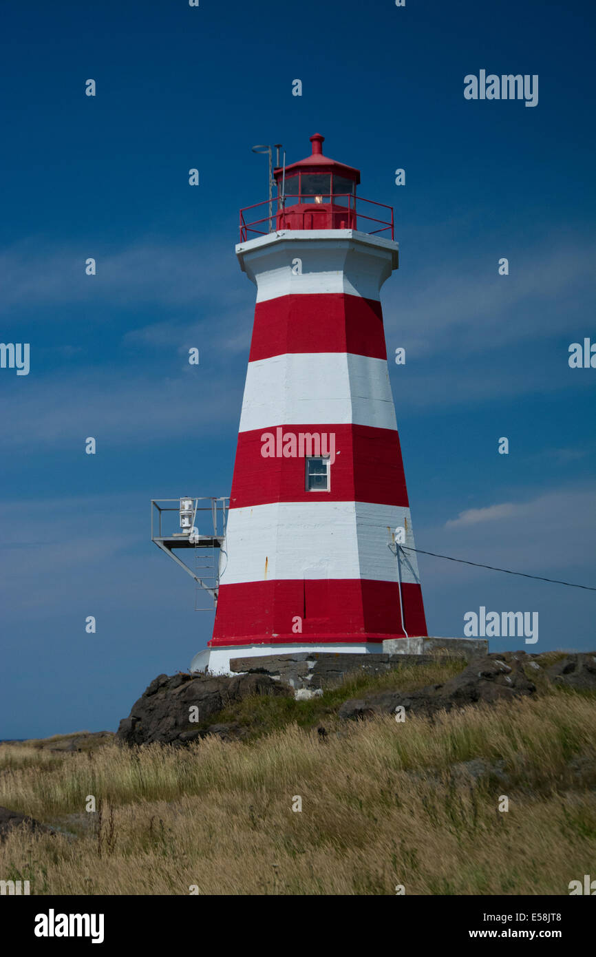 La western luce su Brier Island, Nova Scotia. Foto Stock