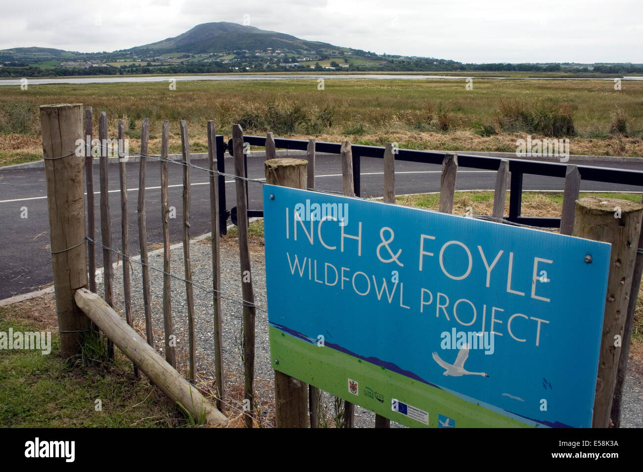 Pollice e Foyle Wildlife Project, Pollici Isola, County Donegal, Irlanda Foto Stock