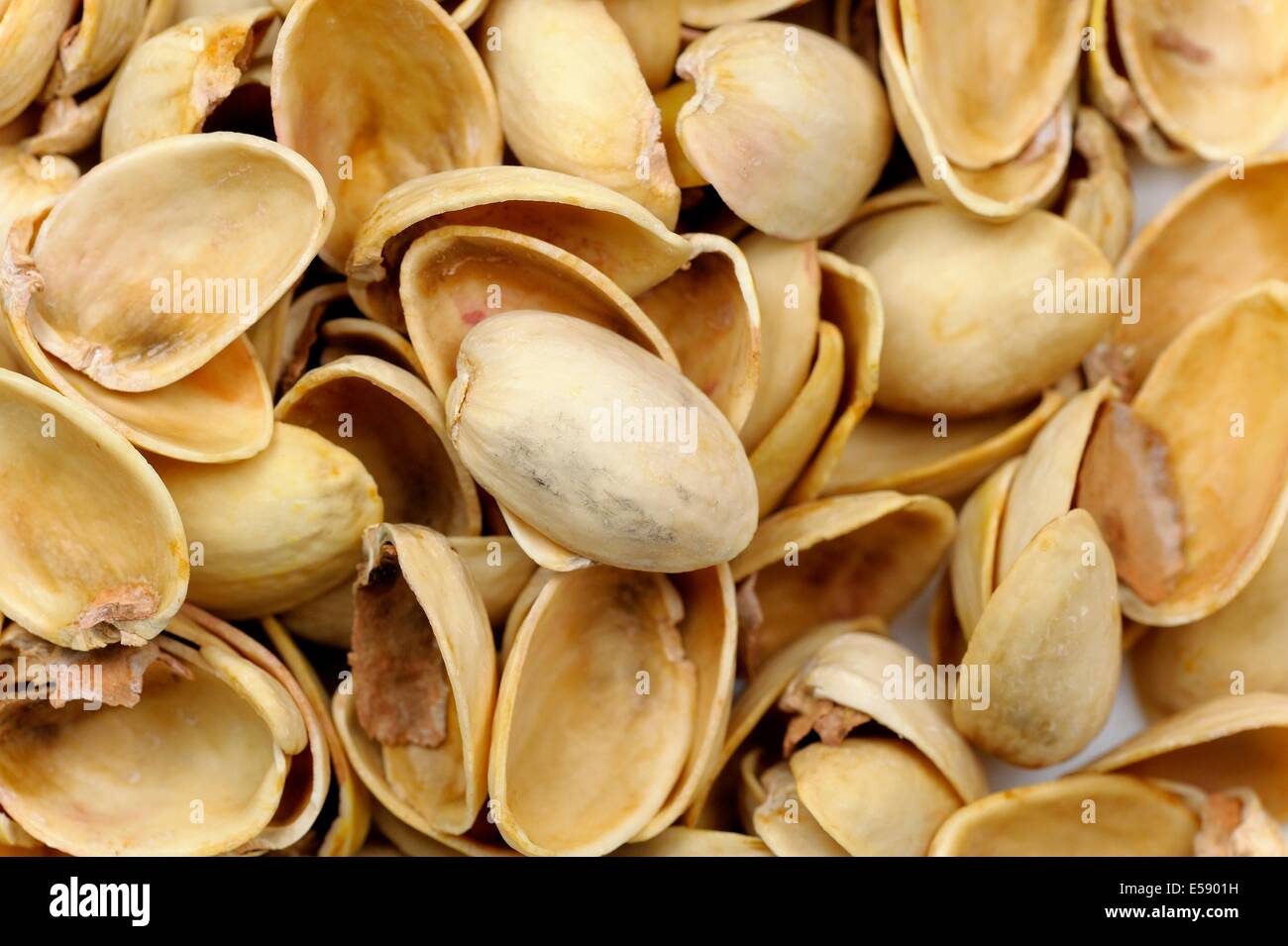 Svuotare il pistacchio gusci di noce Foto Stock