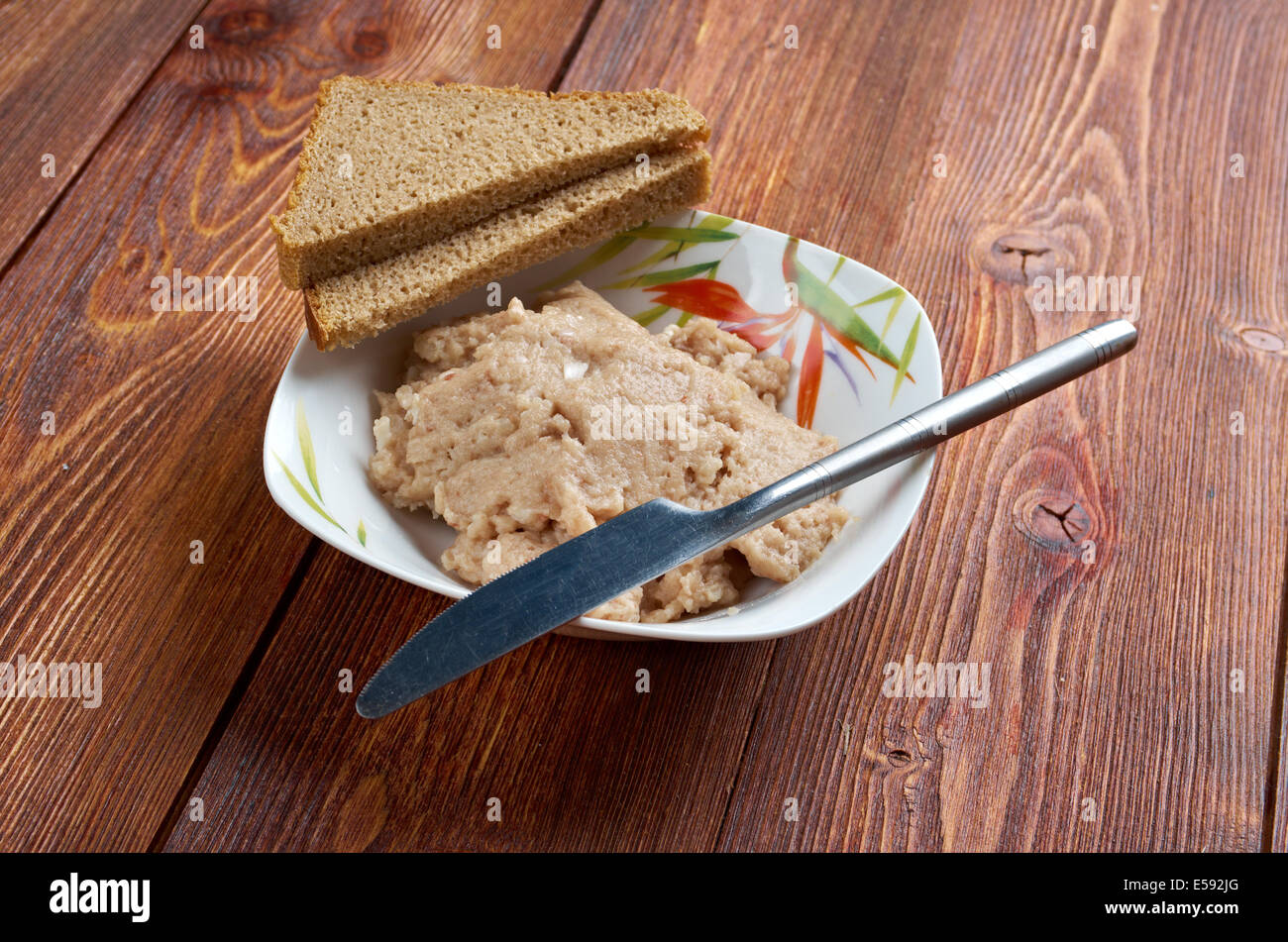 Vorschmack - s un originariamente Orientale salato piatto a base di carne preparati principalmente fuori di carni macinate, di acciughe o aringhe e cipolle.S Foto Stock