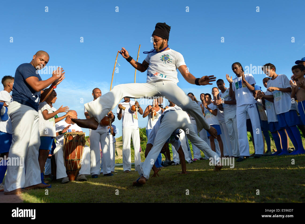 Sud America, Brasile, Bahia Salvador da Bahia, Capoeira Foto Stock