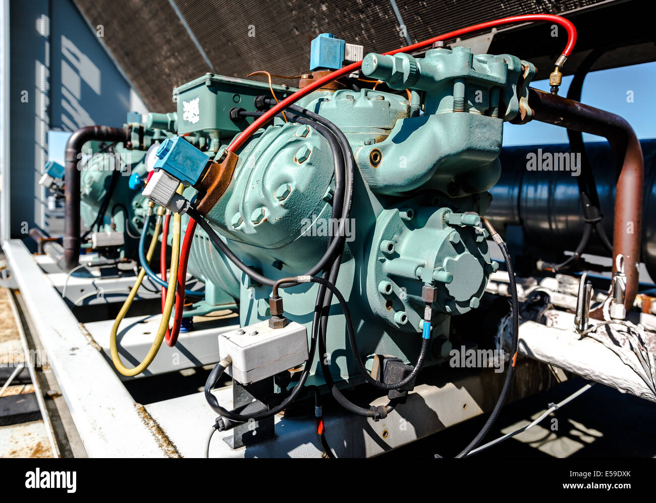 Compressore della climatizzazione Foto Stock