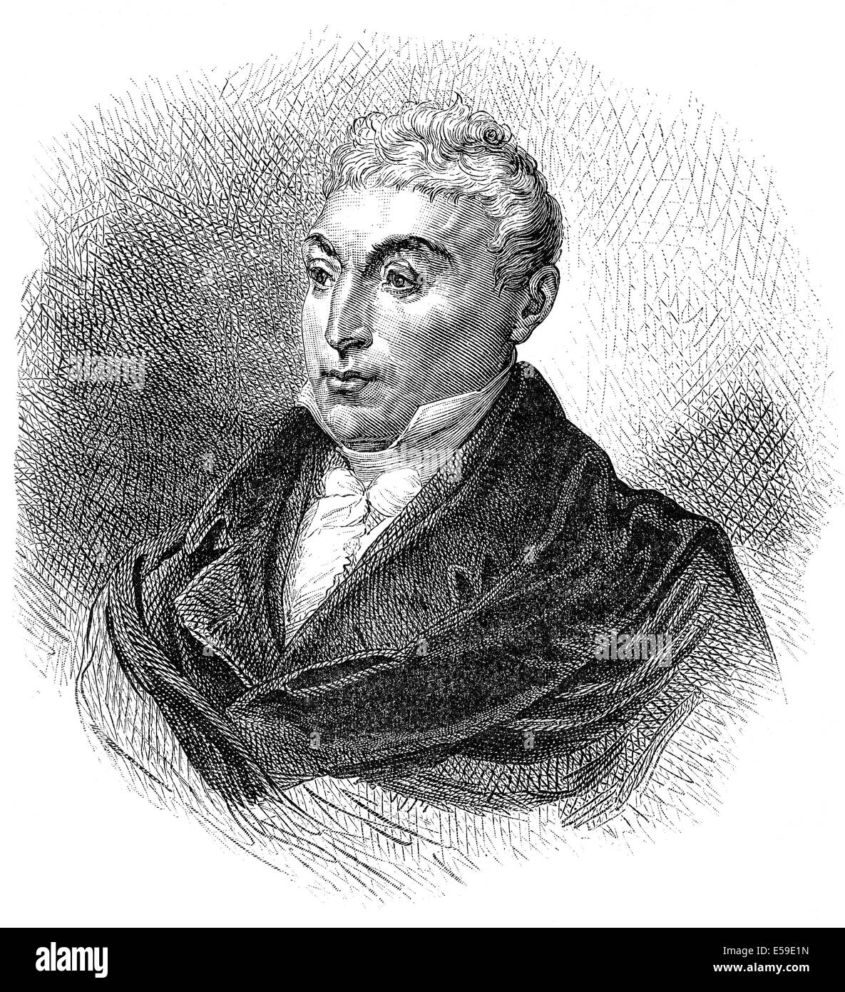 Marie-Joseph-Paul-Yves-Roch-Gilbert du Motier Marchese de La Fayette o Lafayette, 1757 - 1834, un generale francese e politico Foto Stock