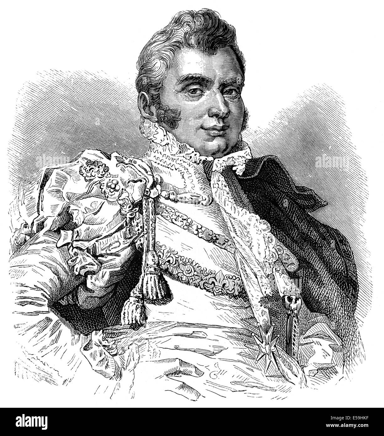 Charles Ferdinand d'Artois, Duca di Berry, 1778-1820, figlio del re Carlo X di Francia, Foto Stock