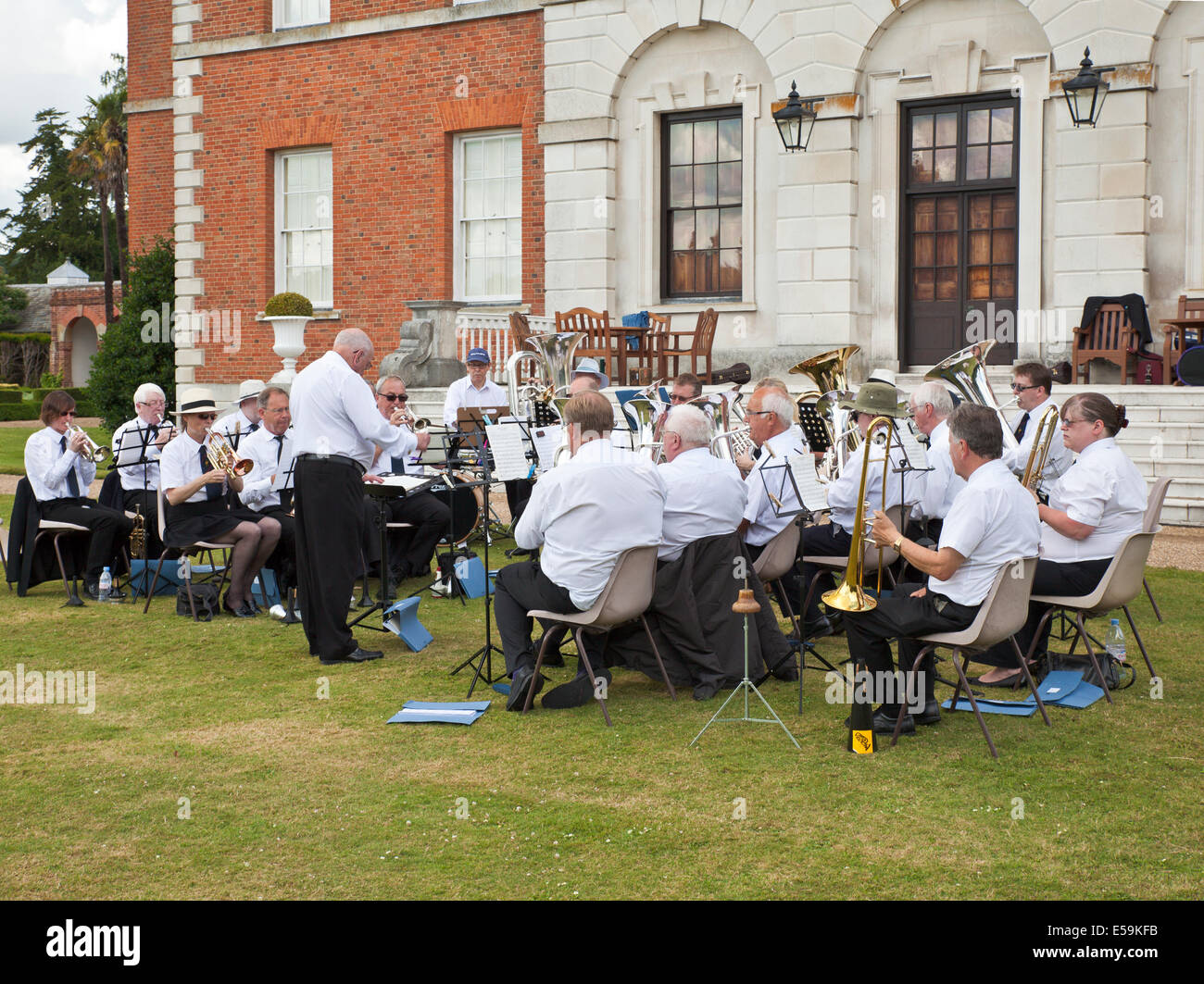 Banda di ottoni. Foto Stock
