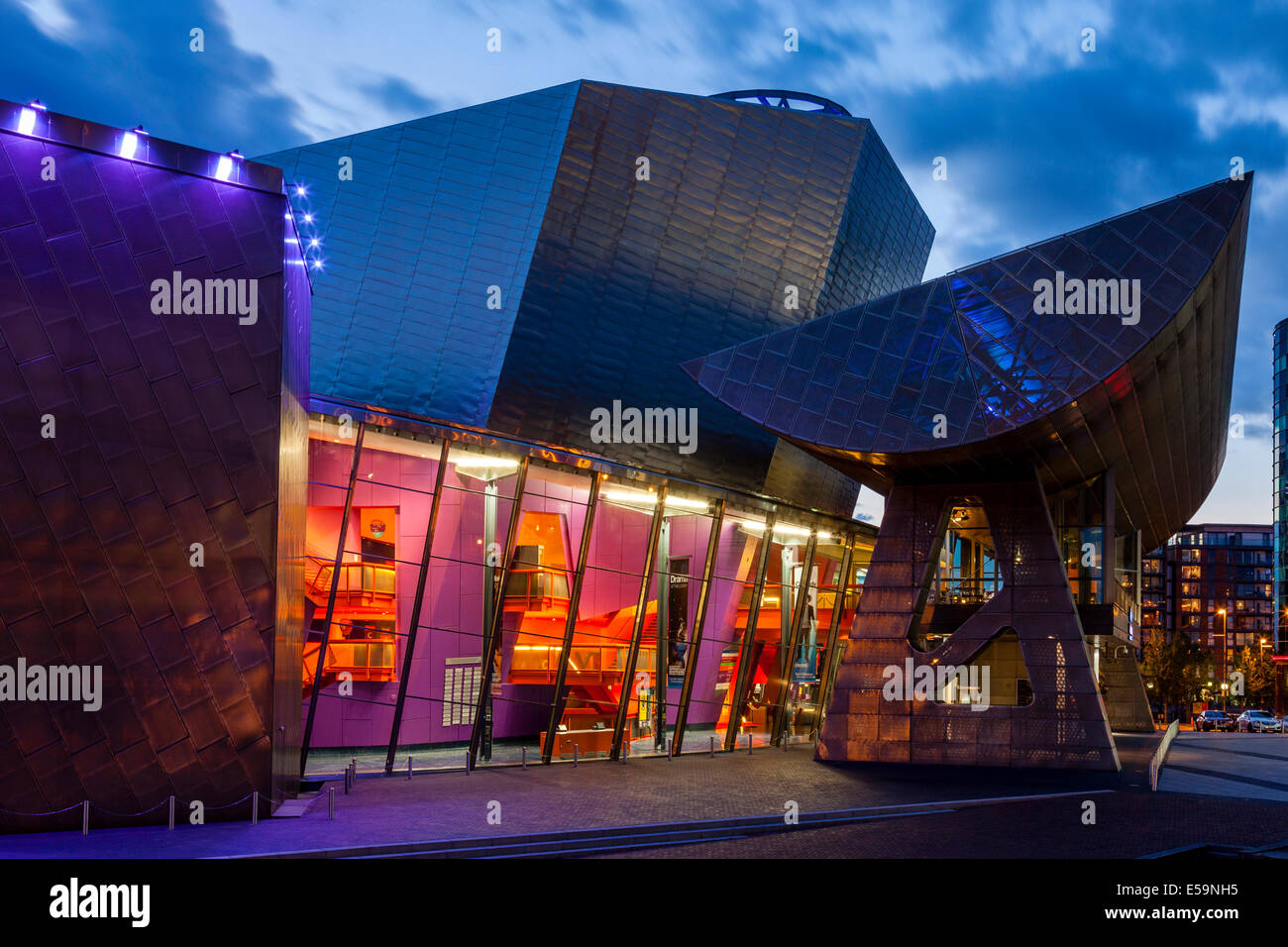 Il Lowry, Salford Quays, Manchester, Inghilterra Foto Stock