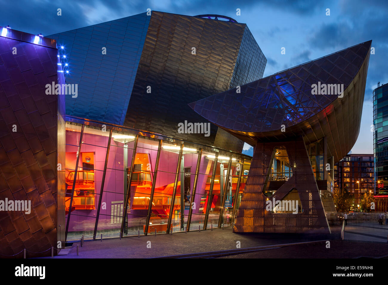 Il Lowry, Salford Quays, Manchester, Inghilterra Foto Stock