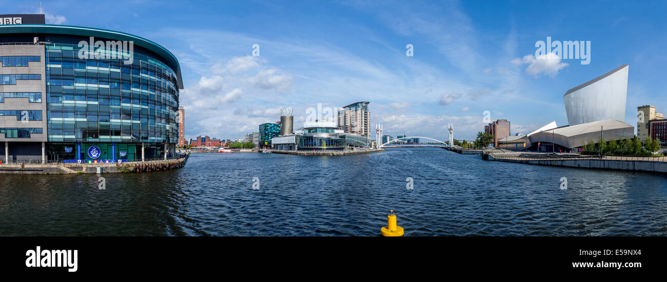 Salford Quays, Manchester, Inghilterra Foto Stock