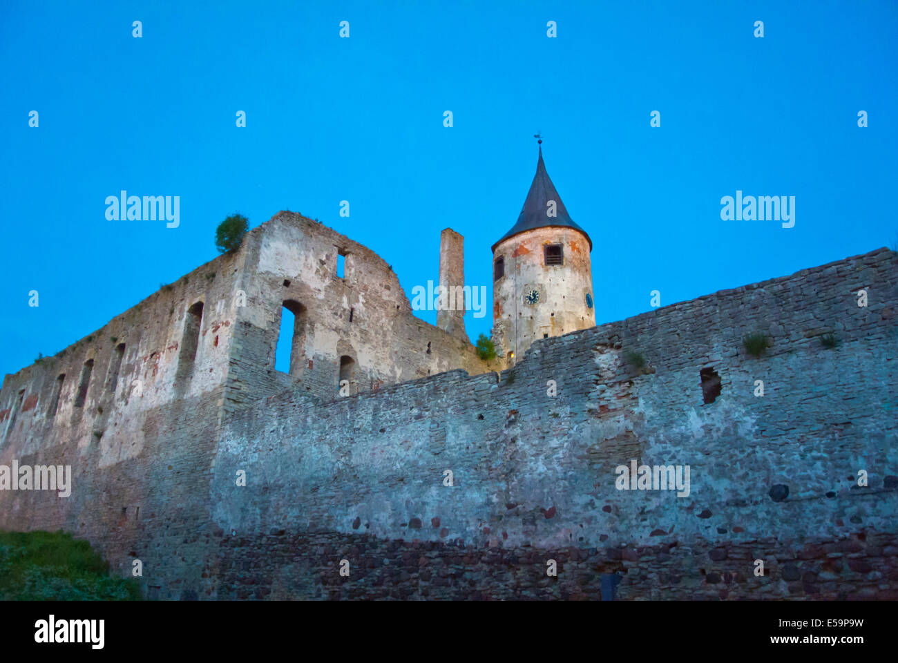 Piiskoplinnus, castello vescovile motivi di Haapsalu, Estonia, paesi baltici, Europa Foto Stock