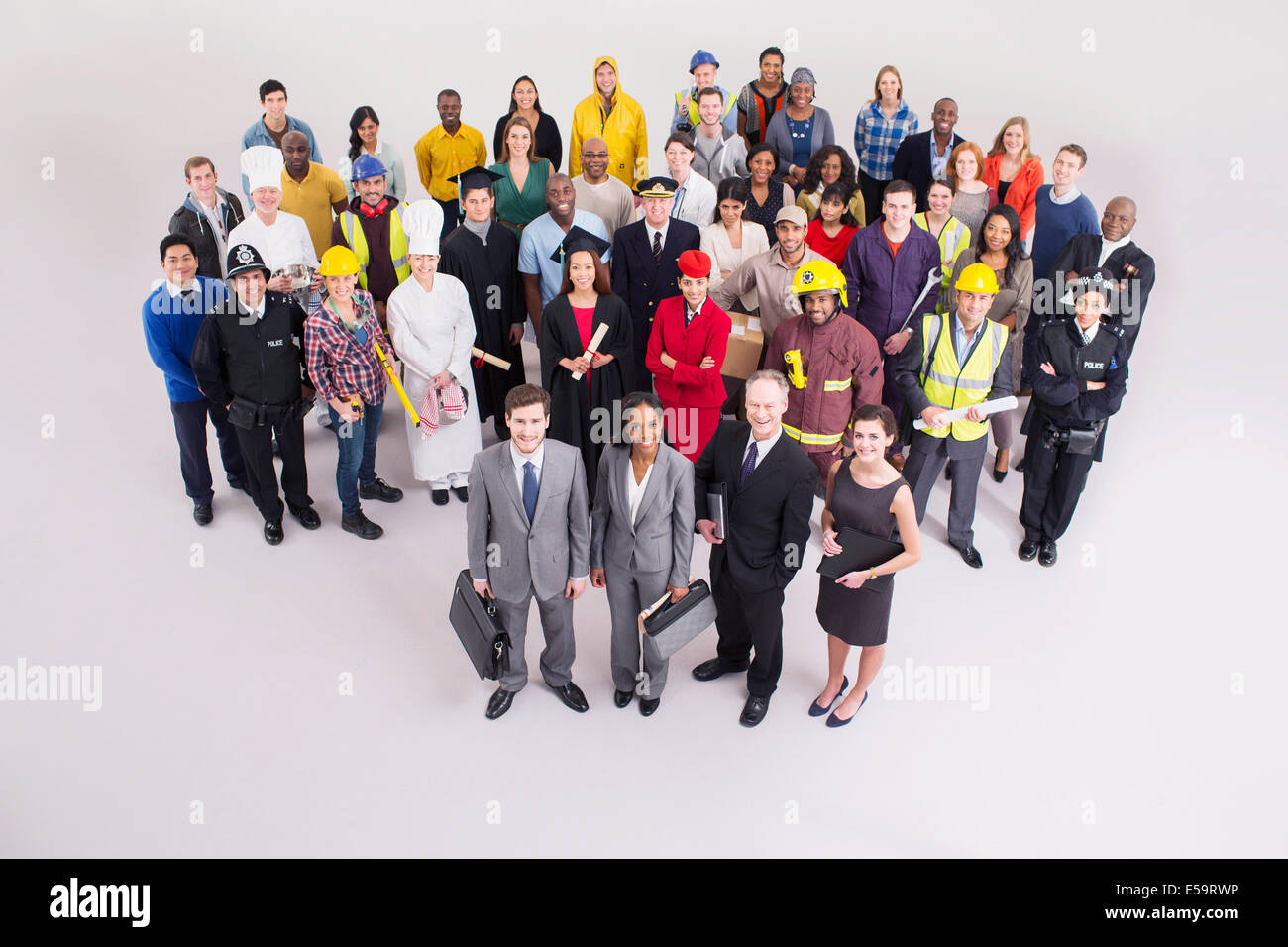 Diversità della forza lavoro Foto Stock