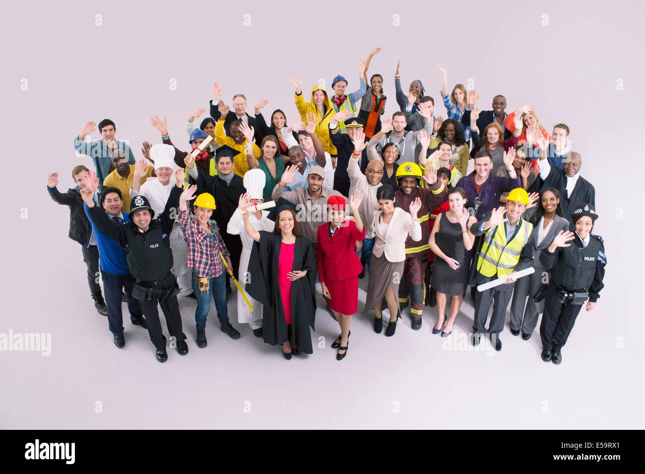 Ritratto di diversità della forza lavoro Foto Stock