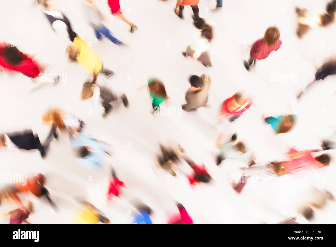 La gente di affari in movimento Foto Stock