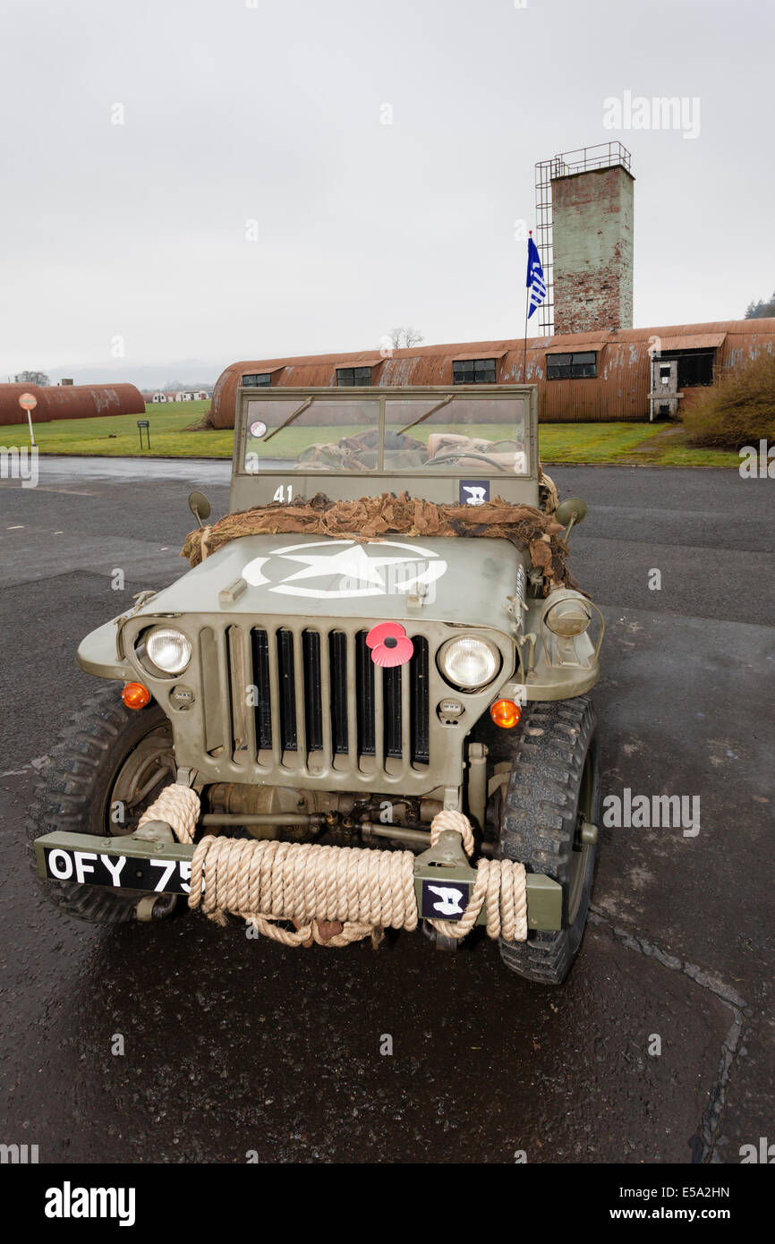 Jeep Willys della seconda guerra mondiale Foto Stock