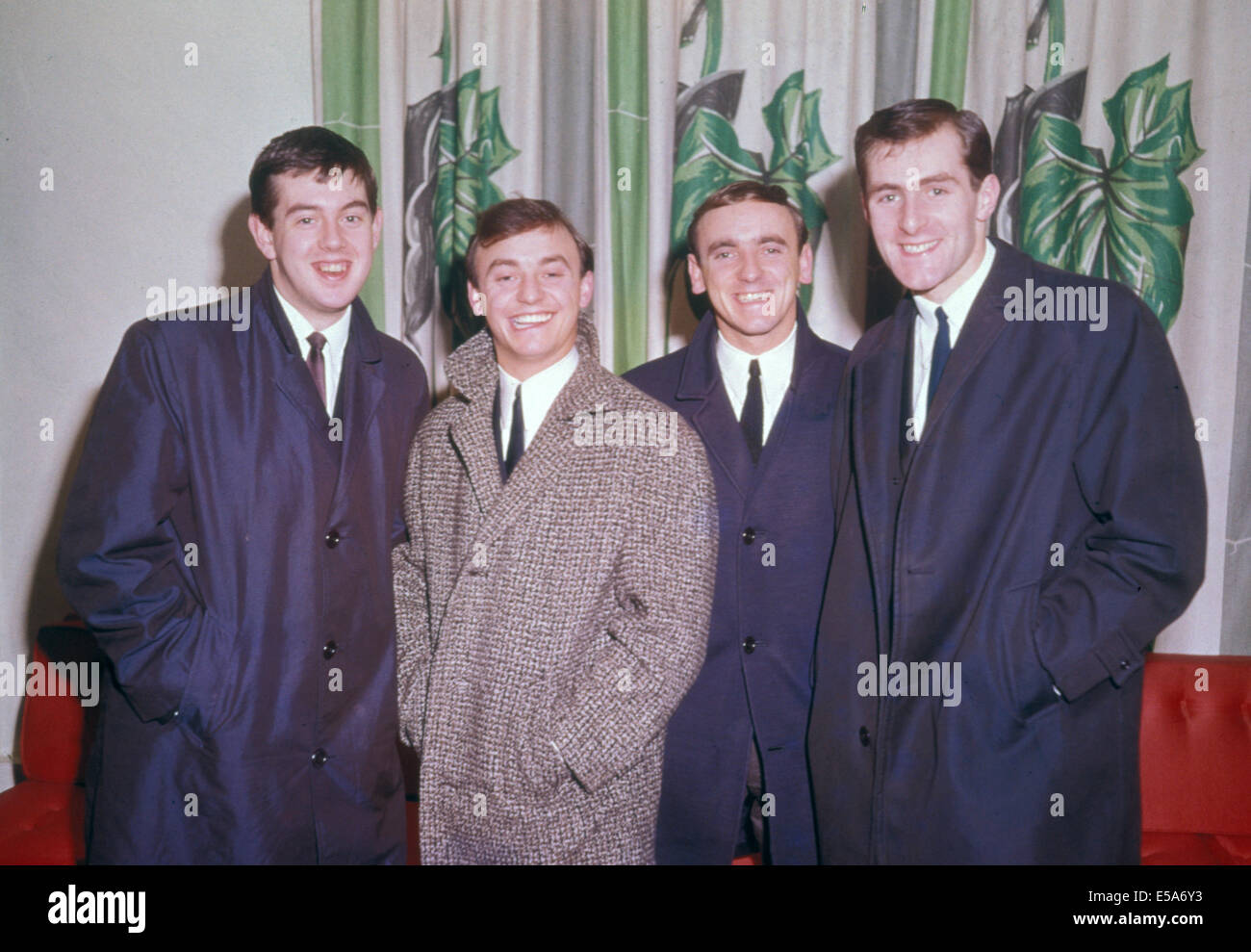 GERRY e il pacemaker REGNO UNITO gruppo pop nel 1964. Da l: Les Chadwick, Gerry Marsden, Fred Marsden, Les Maguire Foto Stock