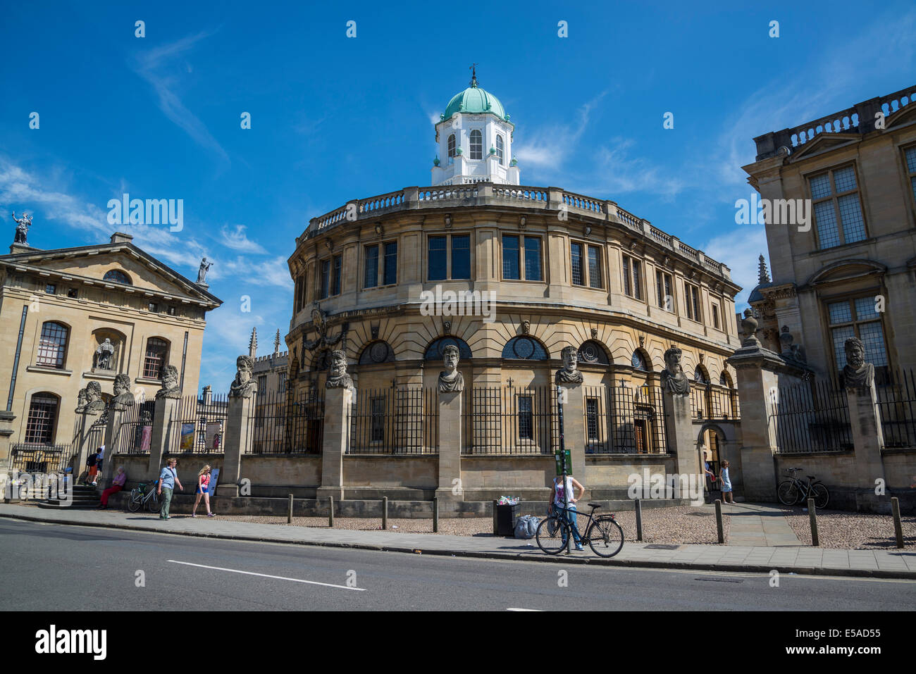 Sheldonian Theatre, Broad Street, Oxford, England, Regno Unito Foto Stock