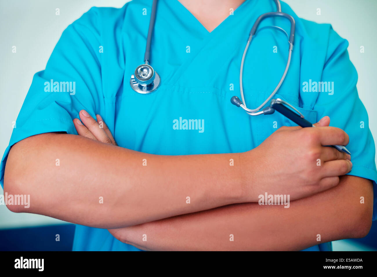 Close-up del medico maschio Debica, Polonia Foto Stock